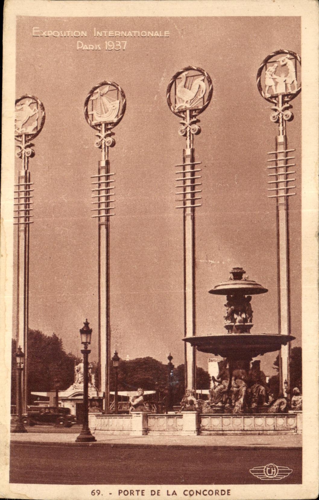 CPA Exposition Internationale Paris 1937 porte de la concorde