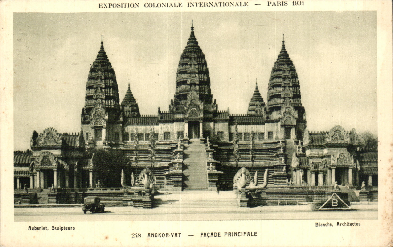 CPA Exposition Coloniale Internationale Paris anokor vat facade principale