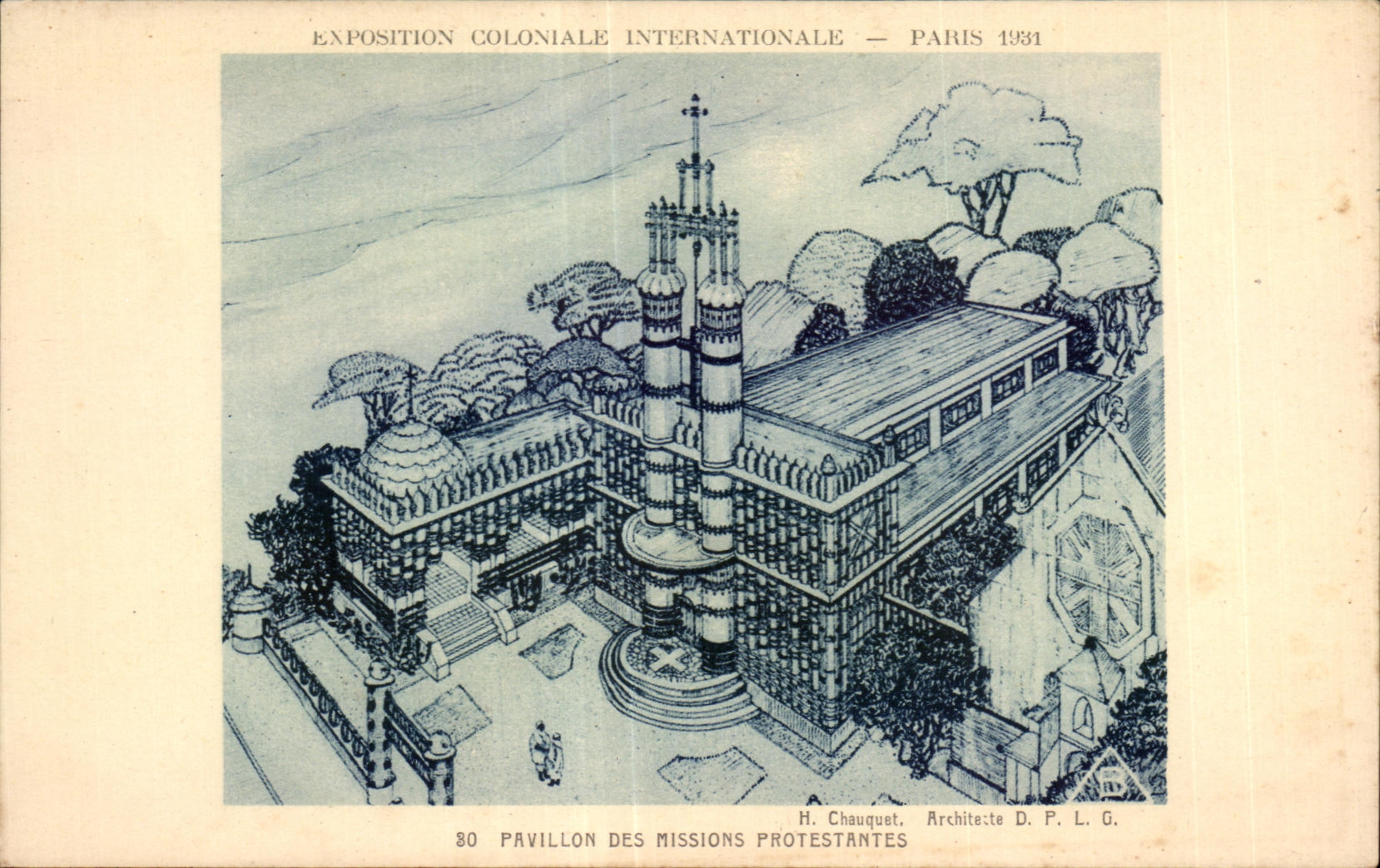 CPA Exposition Coloniale Internationale Paris Pavillon des missions protestantes