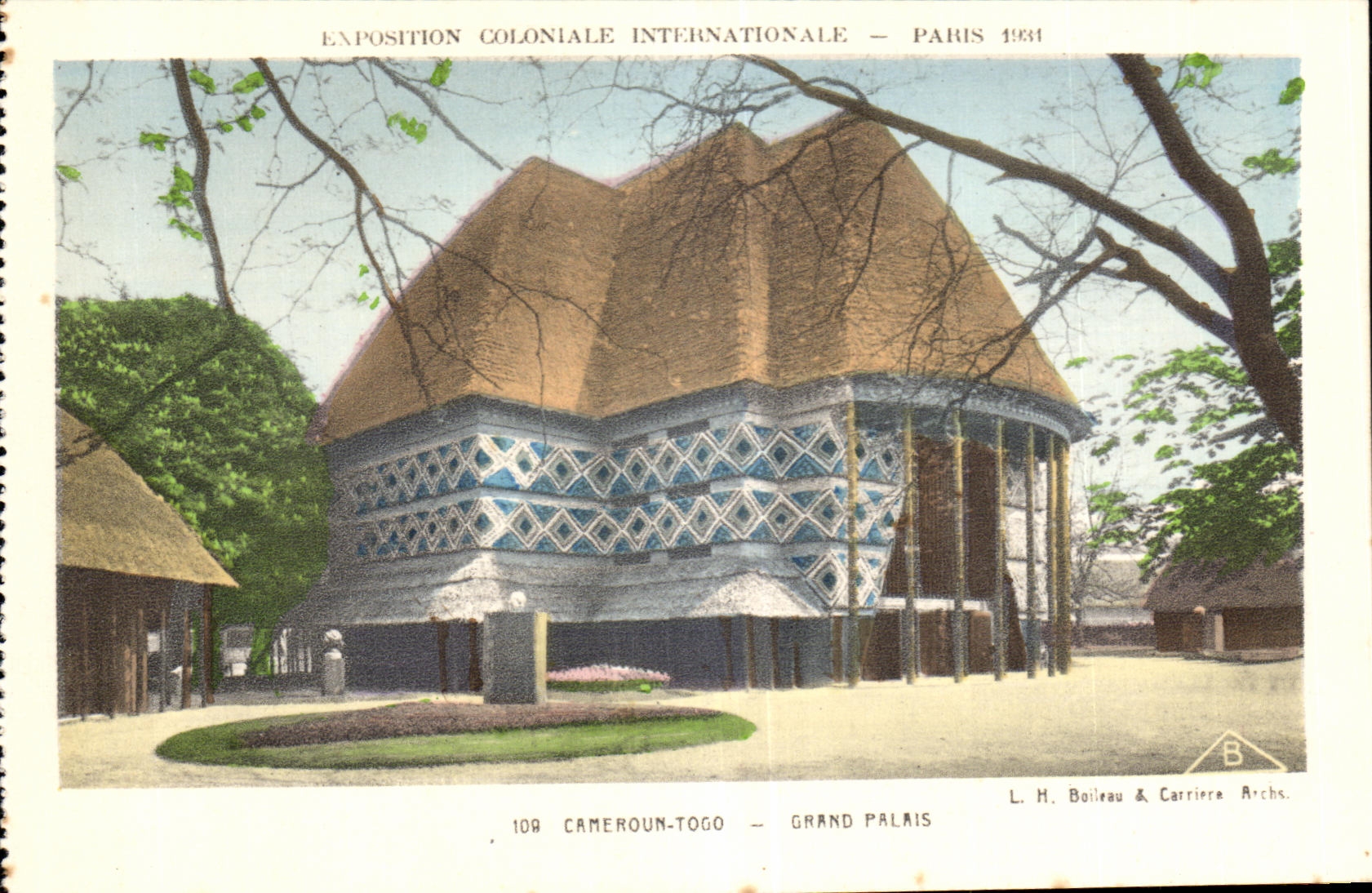CPA Exposition Coloniale Internationale Paris cameroun togo chand palais
