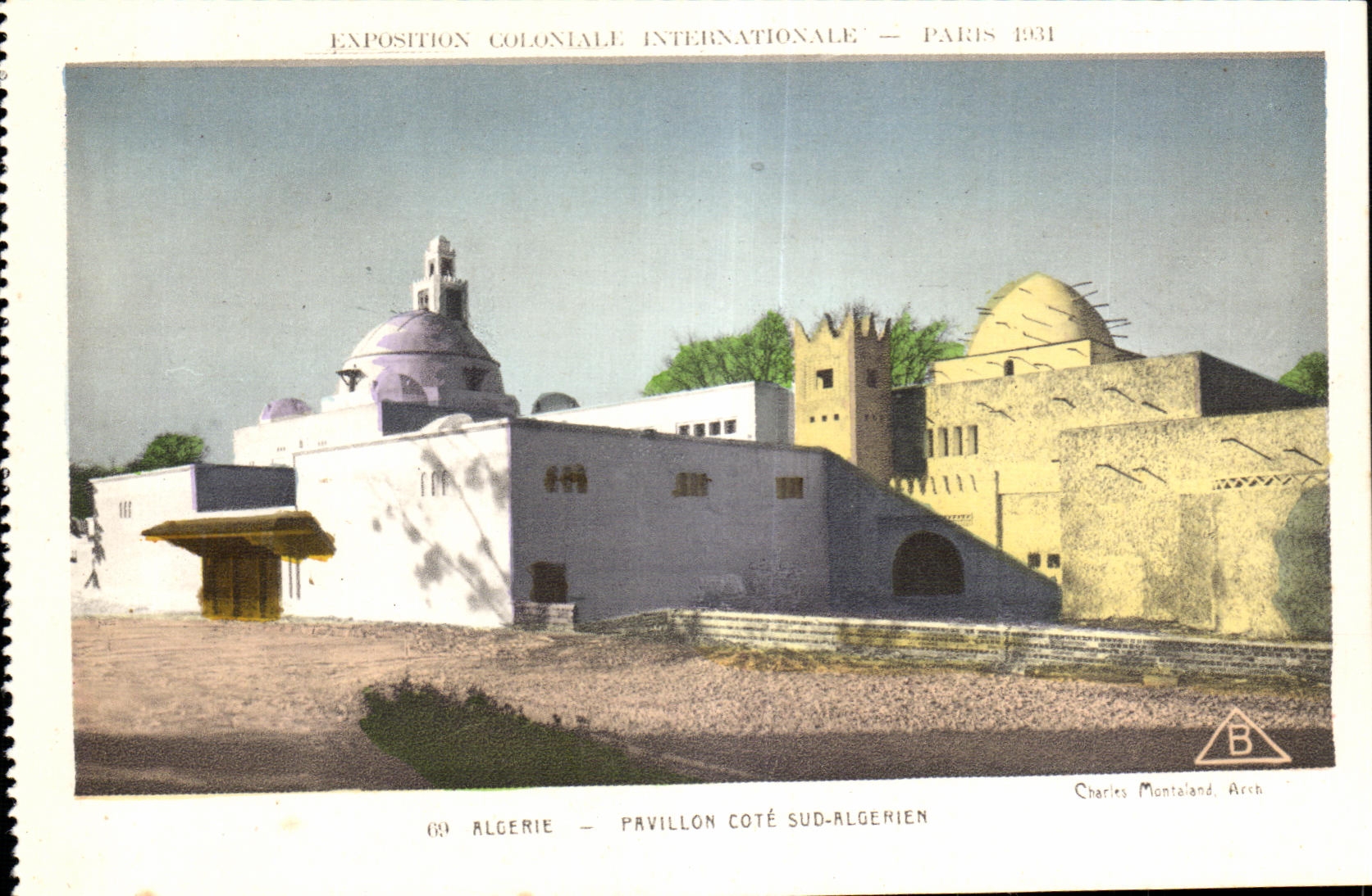 CPA Exposition Coloniale Internationale Paris algerie pavillon cote sud algerien