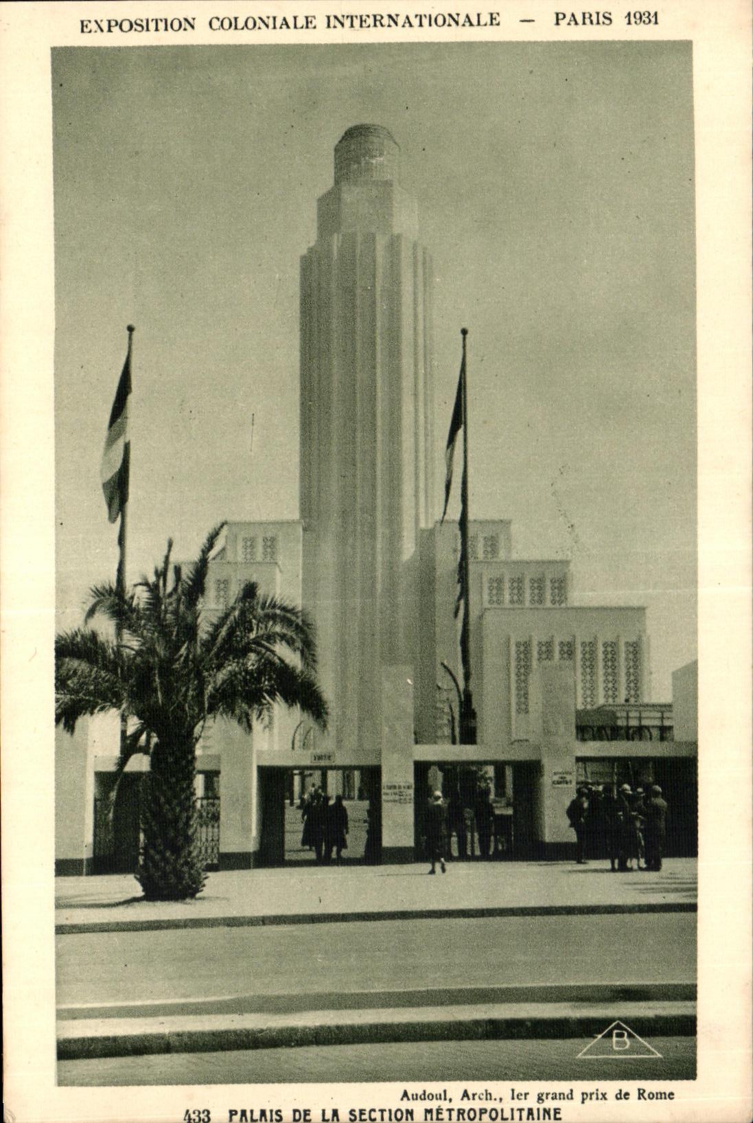 CPA Exposition Coloniale Internationale Paris palais de la section metropolitaine