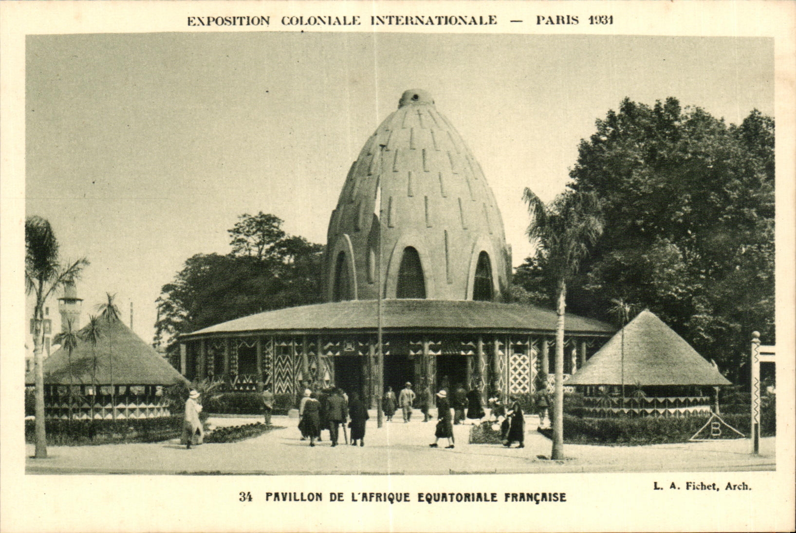 CPA Exposition Coloniale Internationale Paris 1931 Pavillon de l Afrique Equatoriale Francaise