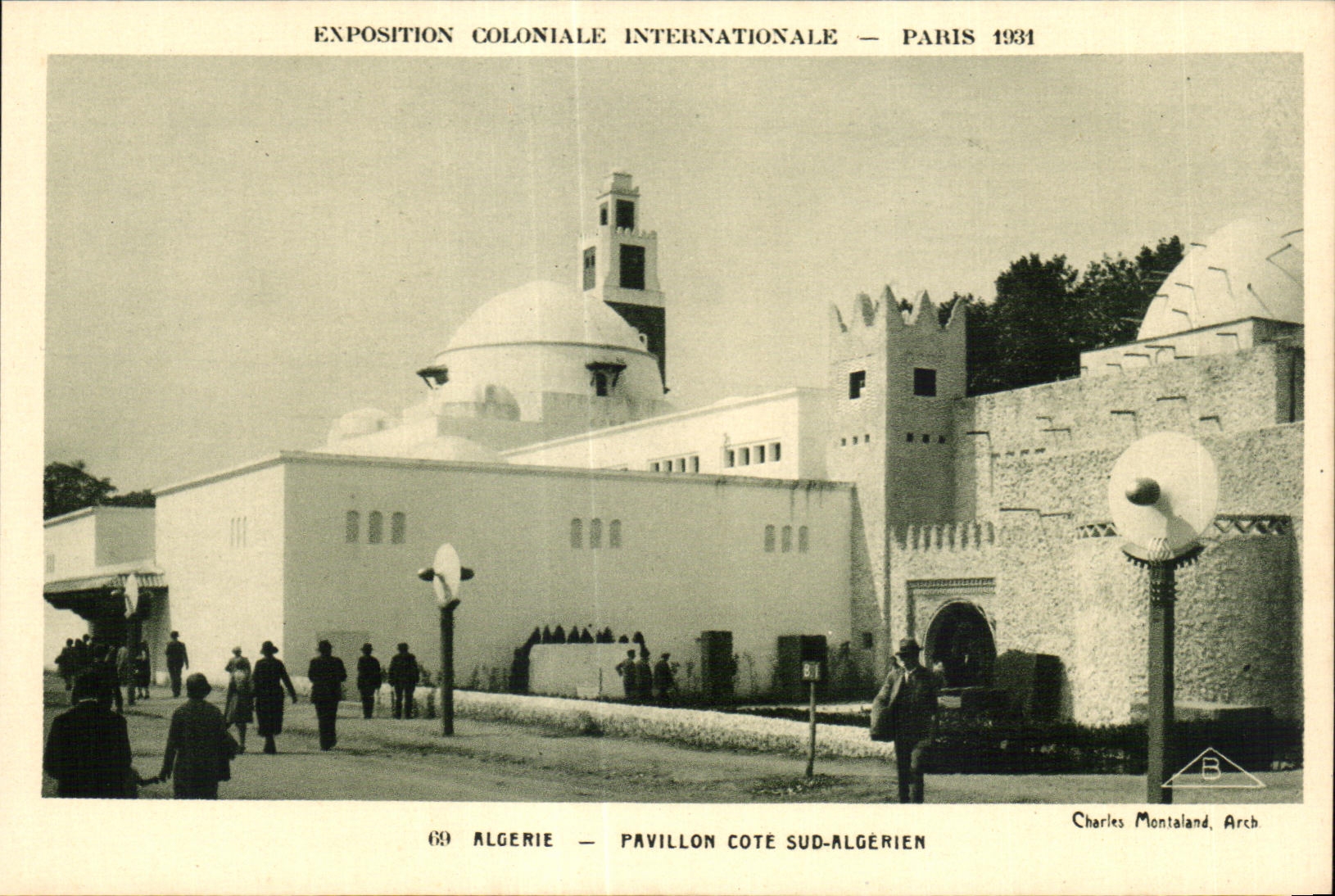 CPA Exposition Coloniale Internationale Paris 1931 Algerie Pavillon Cote sue Algerien