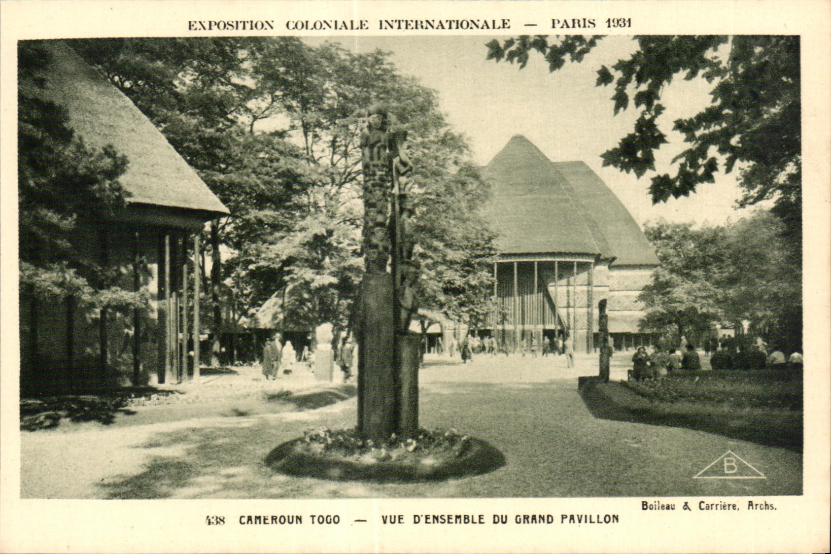 CPA Exposition Coloniale Internationale Paris 1931 Cameroun Togo Vue d ensemble du Grand Pavillon