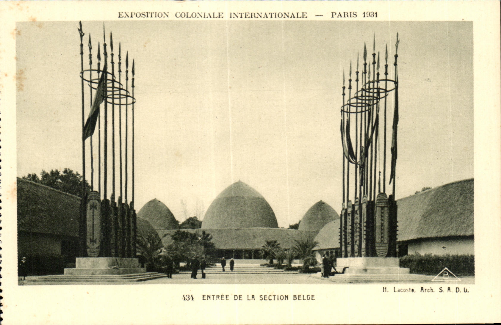 CPA Exposition Coloniale Internationale Paris 1931 Entree De La Section Belge