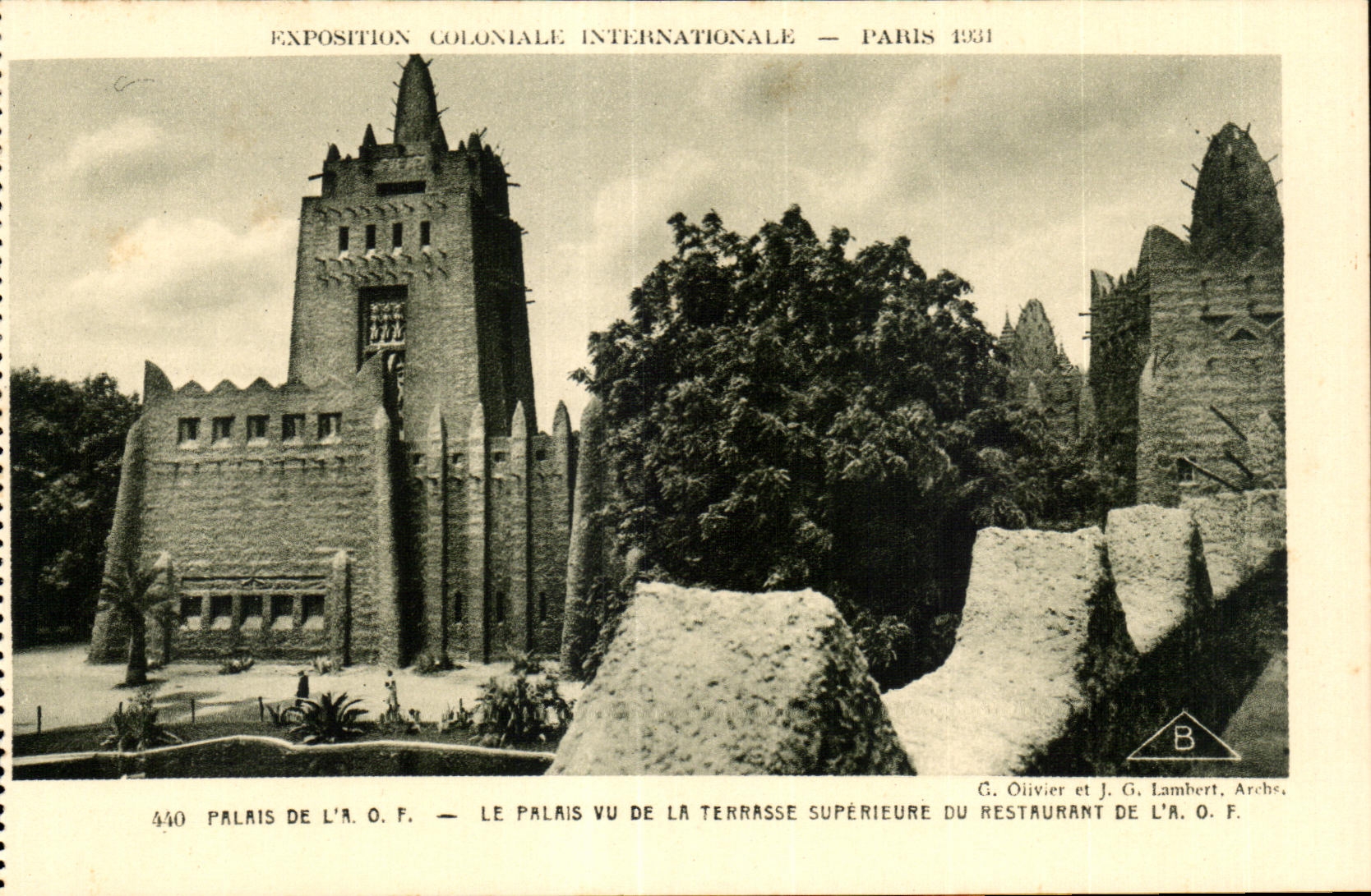 CPA Exposition Coloniale Internationale Paris 1931 Palais De L A O F Le Palais Vu De La Terrasse Superieure Du Restaurant De L A O F