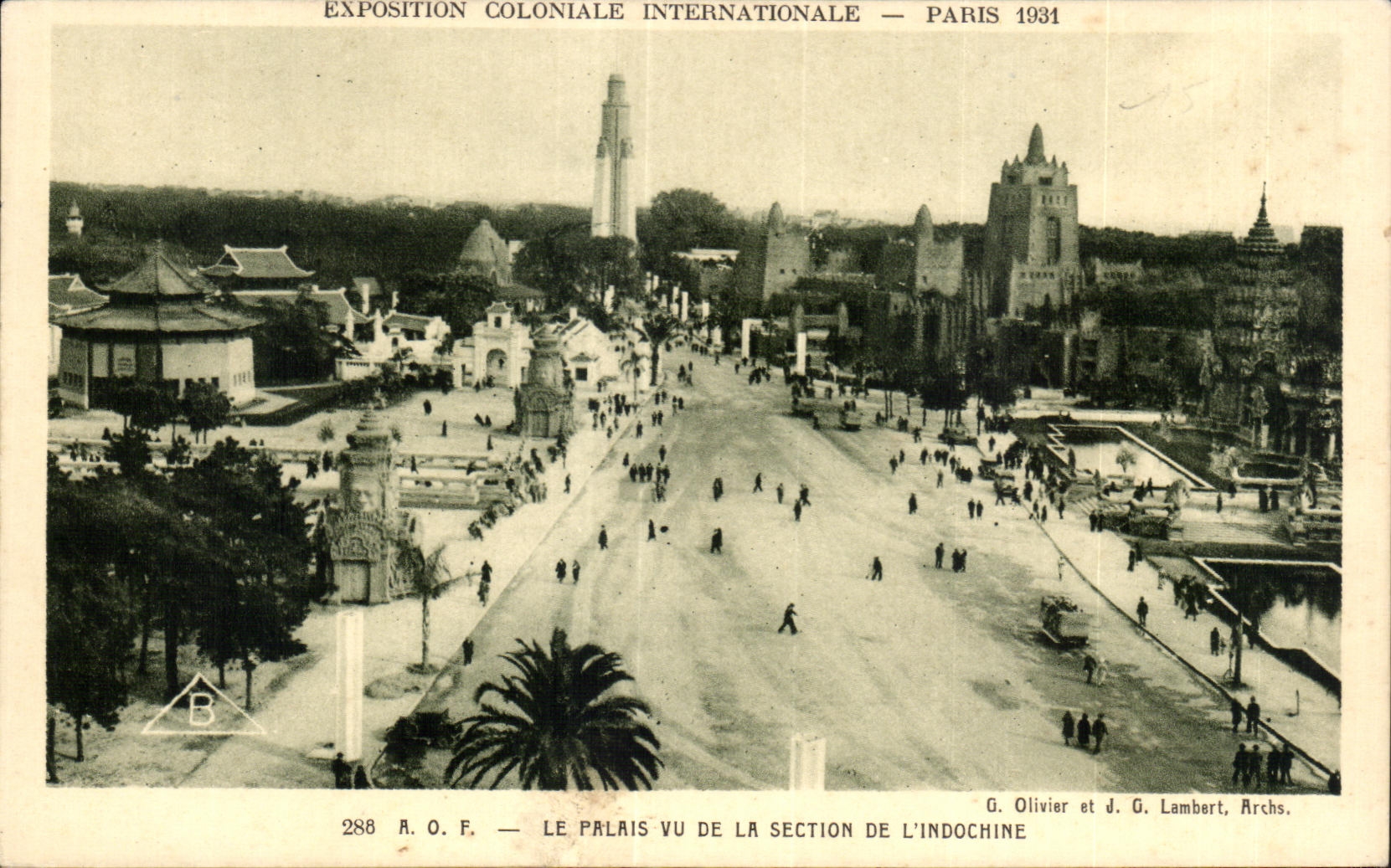 CPA Exposition Coloniale Internationale Paris 1931 A O F Le Palais Vu De Section De L Indochine