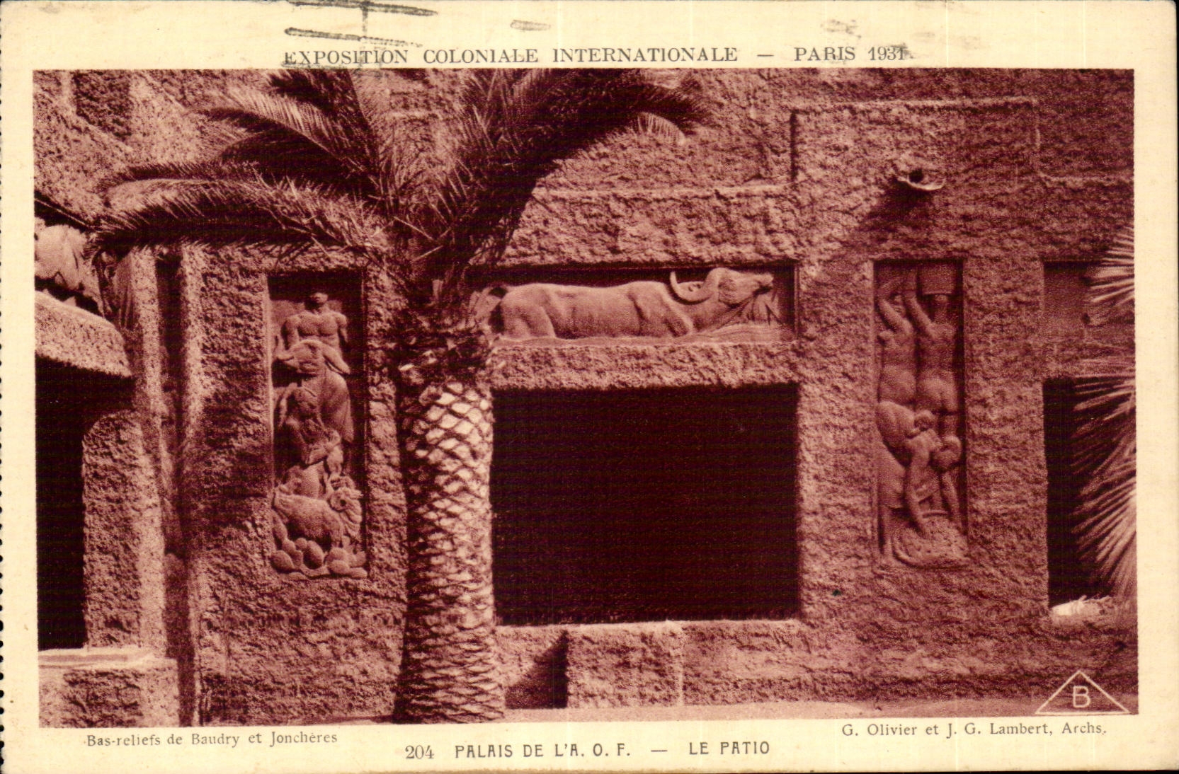 CPA Exposition Coloniale Internationale Paris 1931 Palais De L A O F Le Patio