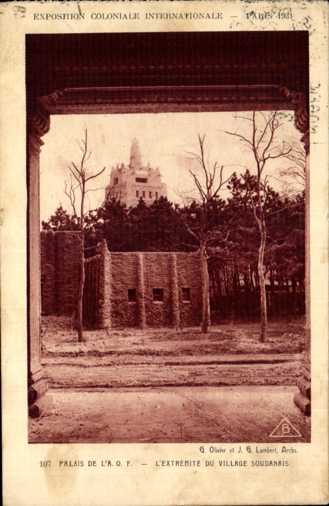 CPA Exposition Coloniale Internationale Paris 1931 Palais De L A O F Lextremite Du Village Soudanais