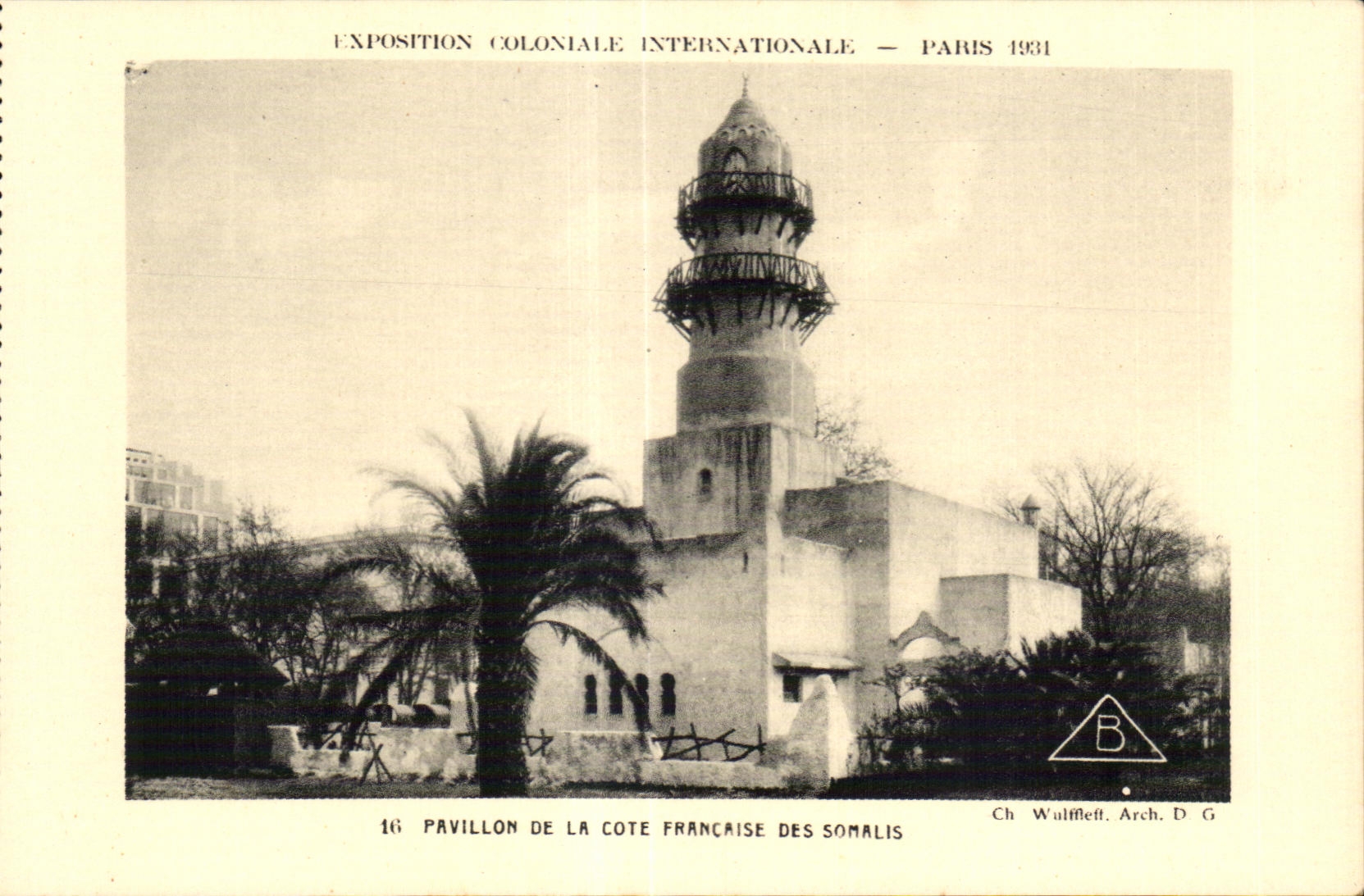 CPA Exposition coloniale Internationale Paris 1931 Pavillon De La Cote Francaise Des Somalis