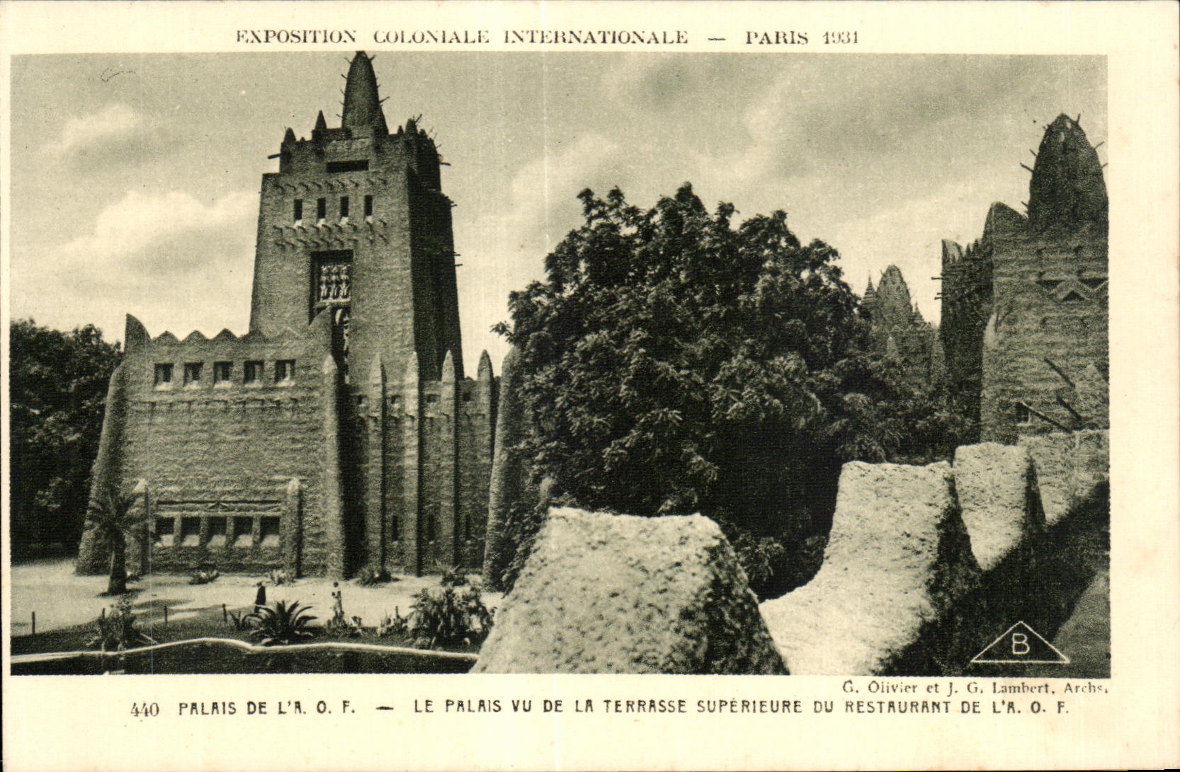 CPA Exposition coloniale Internationale Paris 1931 Palais De Le Palais Vu De La Tenrasse Superieure Du Restaurant De