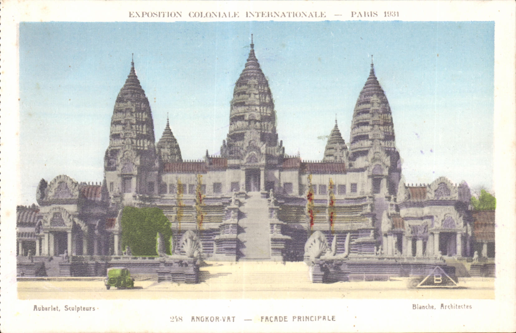 CPA Exposition coloniale internationale Paris 1931 Angnor Vat Facade Principale
