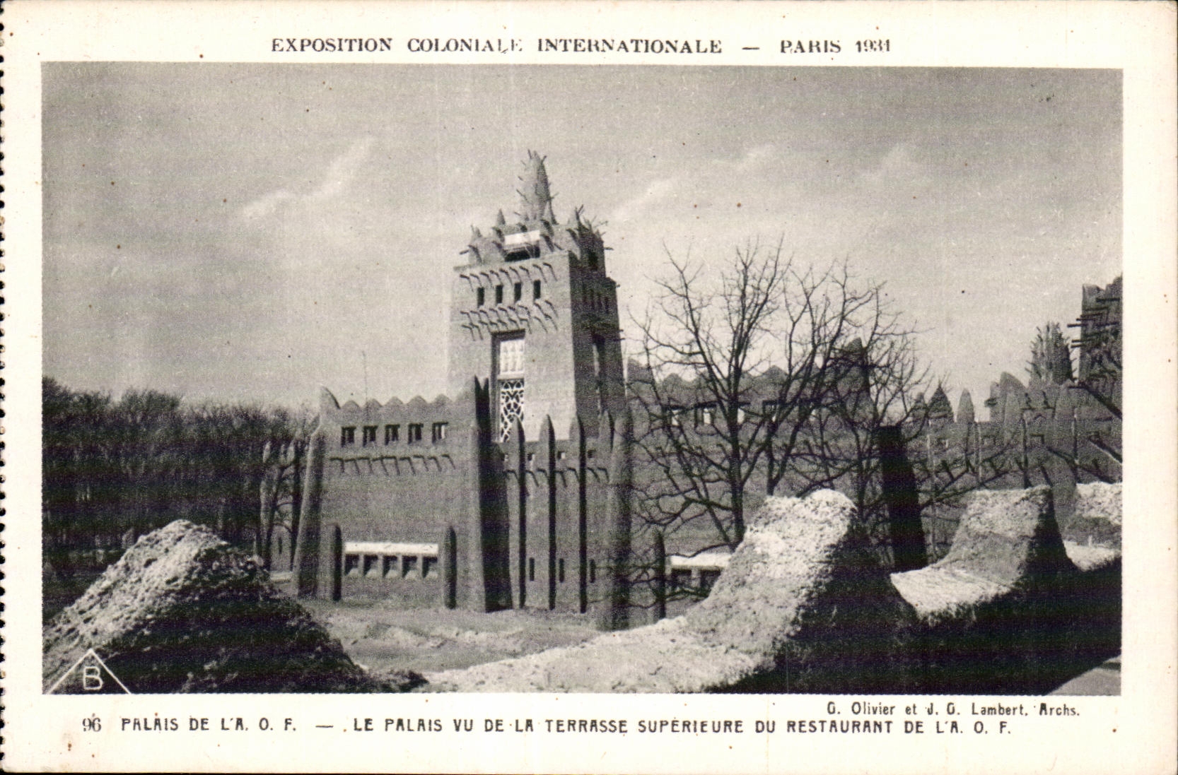 CPA Exposition coloniale internationale Paris 1931 Palais De La Le Palais Vu De La Terrasse Superieure Du Restaurant De La
