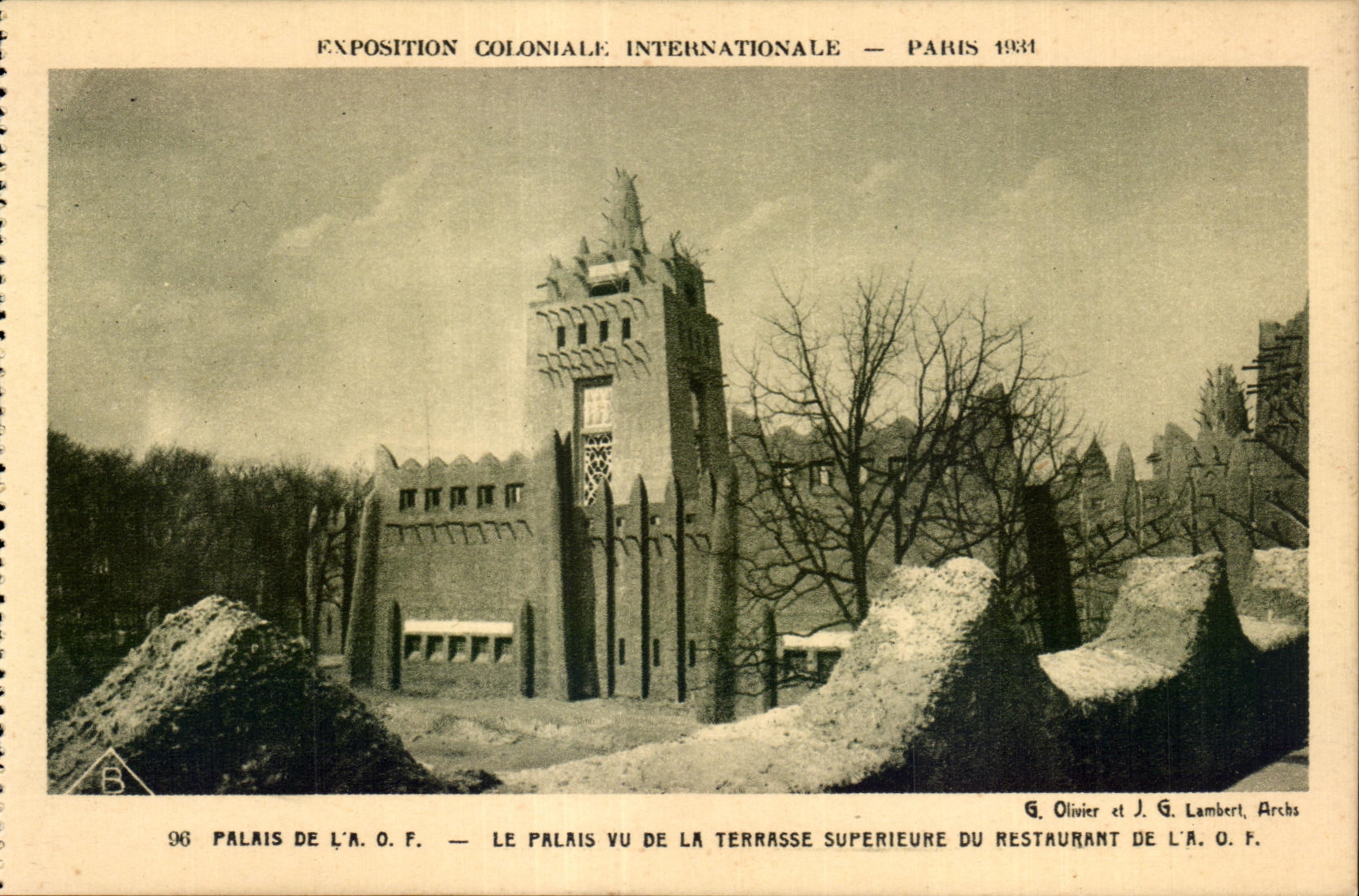 CPA Exposition Coloniale Internationale Paris 1931 Pavillon De La Le Palais Vu De La Terrasse Superieure Du Restaurant De La