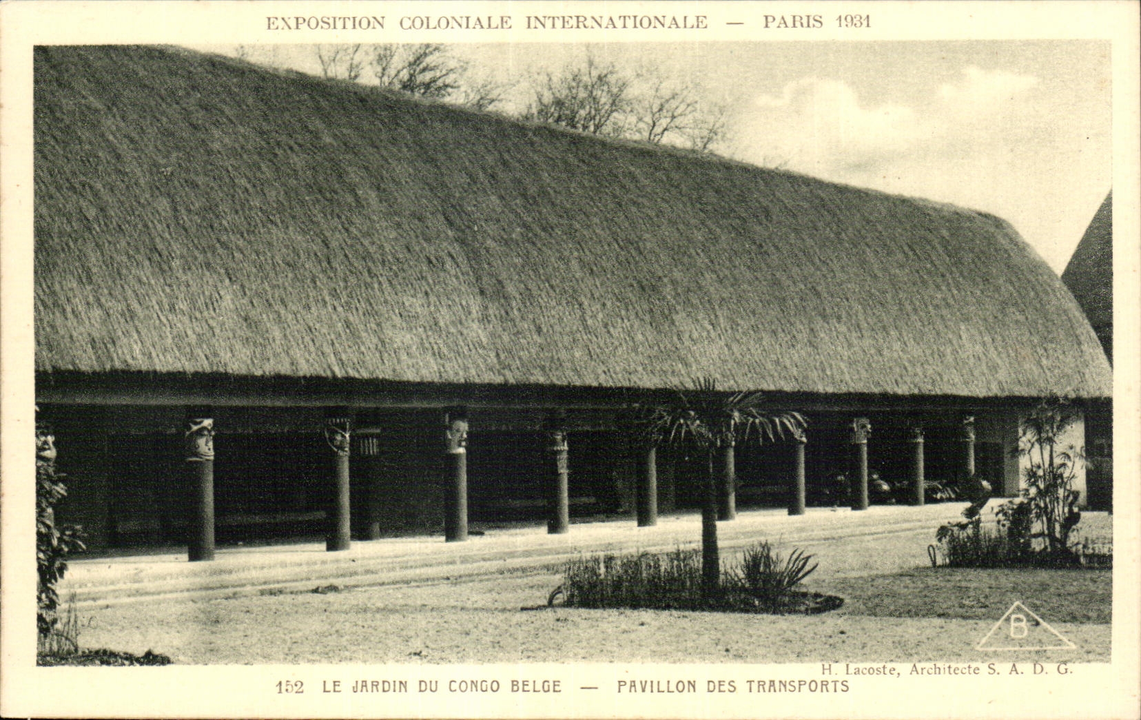 CPA Exposition coloniale internationale Paris 1931 Le Jardin Du Congo Belge Pavillon Des Transports