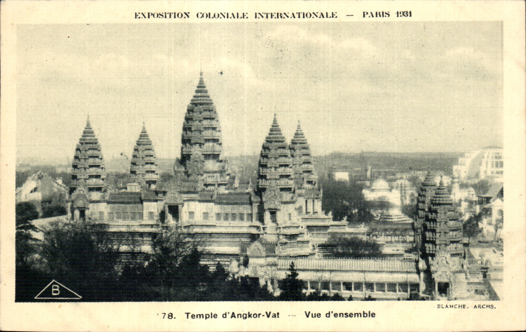 CPA Exposition coloniale internationale Paris 1931 Temple d Angkor Vat Vue D ensemble