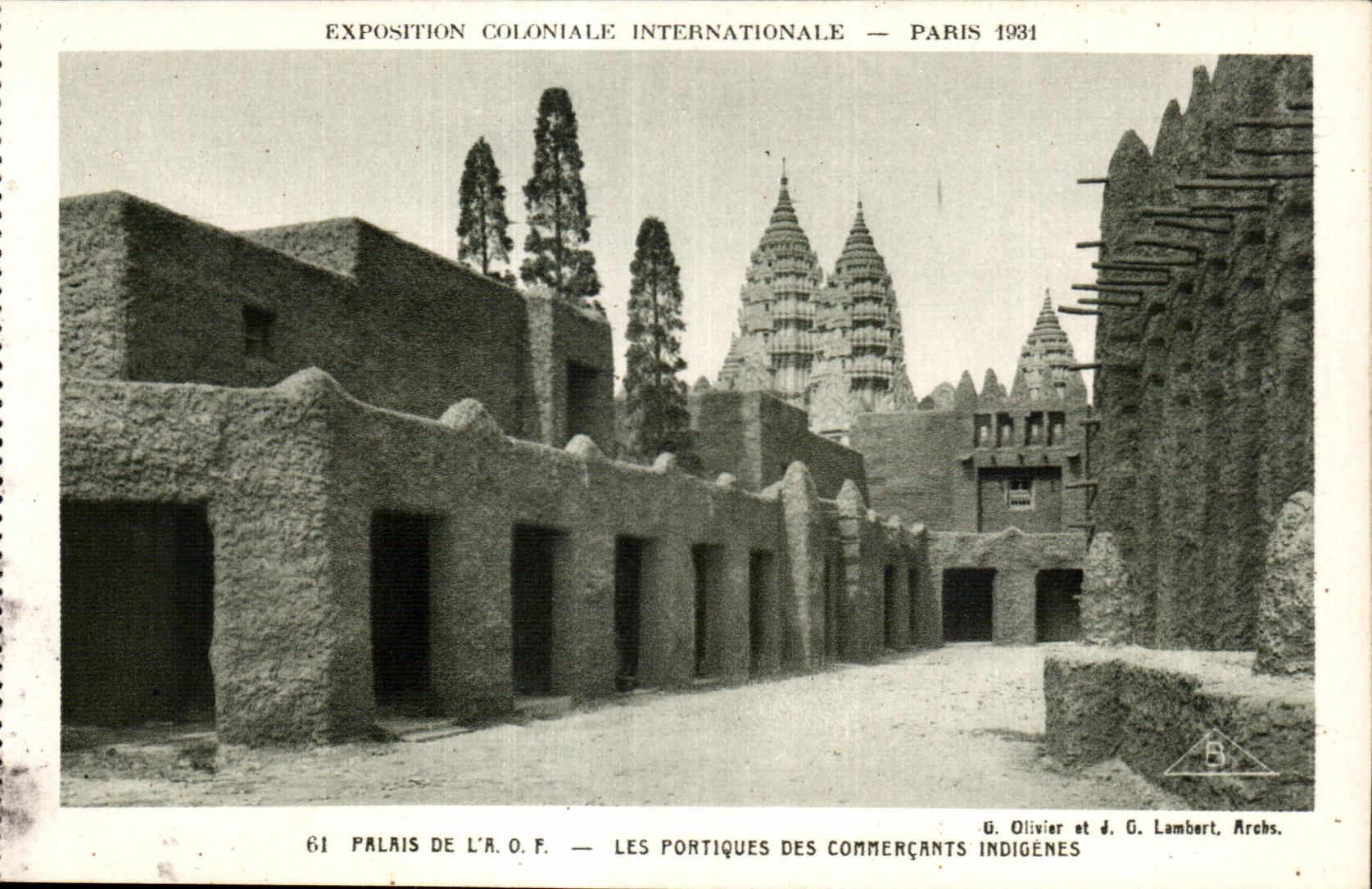CPA Exposition coloniale internationale Paris 1931 Palais De La Les Portiques Des Commercants Indigenes