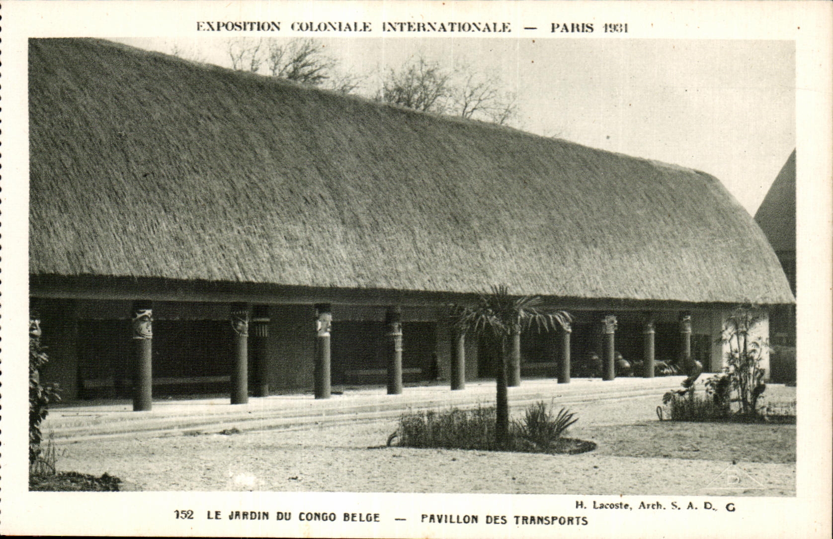 CPA Exposition coloniale internationale Paris 1931 Le Jardin Du Congo Belge pavillon Des Transports