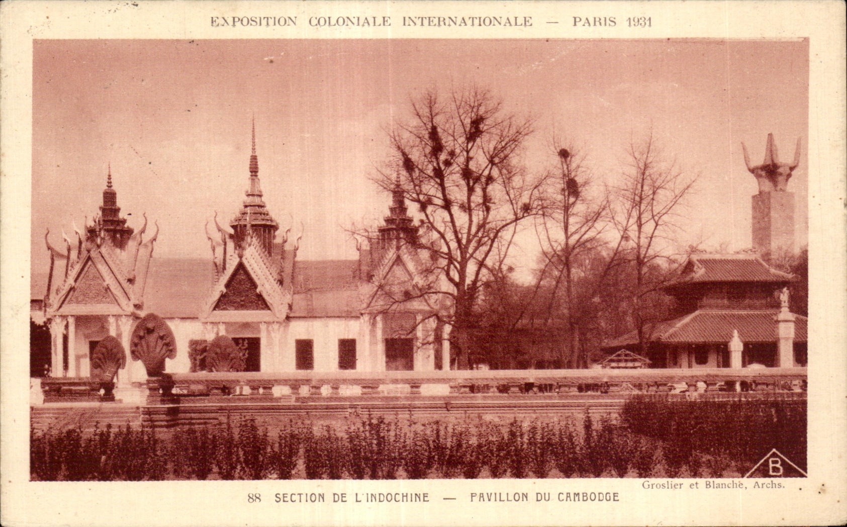 CPA Exposition coloniale internationale Paris 1931 Section De L Indochine Pavillon De Cambodge
