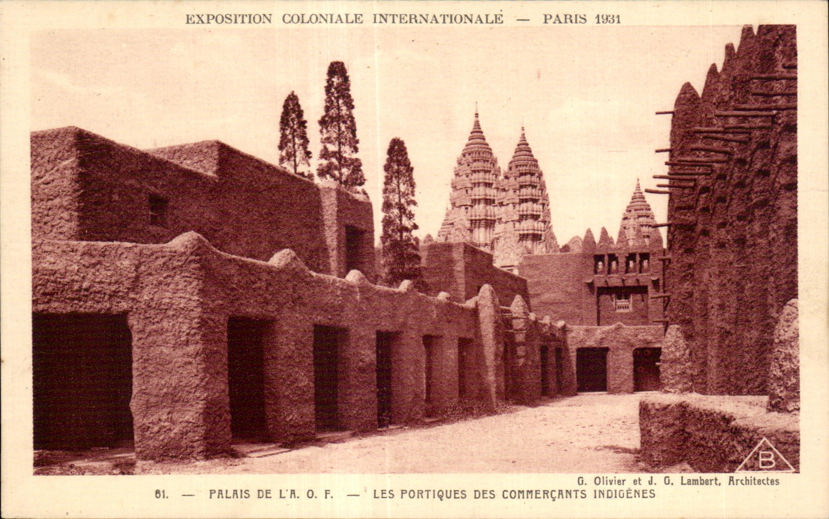 CPA Exposition coloniale internationale Paris 1931 Palais De La Les Portiques Des Commercants Indigenes