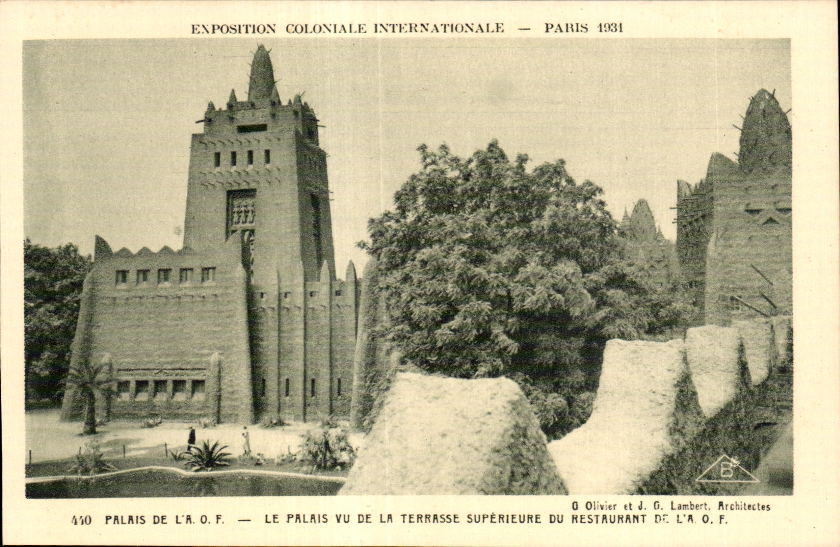 CPA Exposition coloniale internationale Paris 1931 Palais De La Le Palais Vu De La Terrasse Superieure Du Restaurant De La