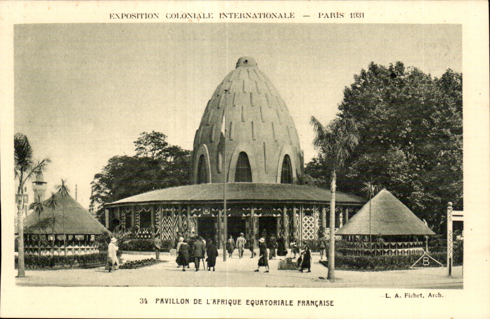 CPA Exposition coloniale internationale Paris 1931 Pavillon De L Afrique Equatoriale Francaise