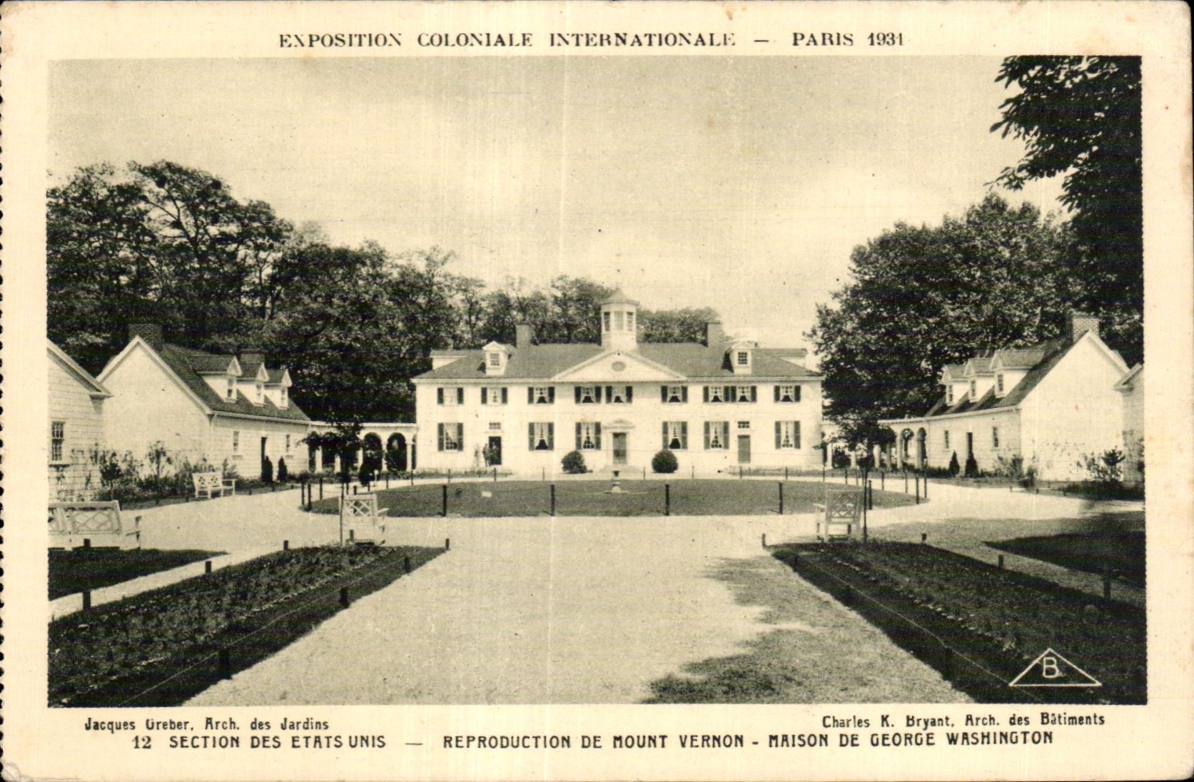 CPA Exposition coloniale internationale Paris 1931 Section Des Etats Unis Mount Vermon Maison George Wasmington