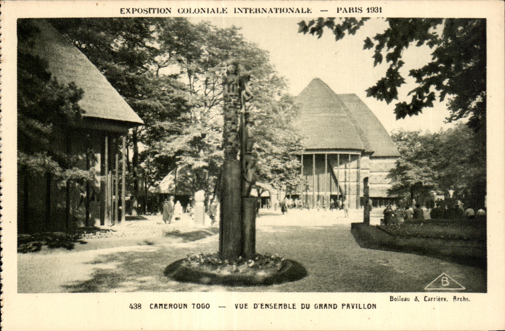 CPA Exposition coloniale internationale Paris 1931 Cameroun Togo Vue D Ensemble Du Grand Paillon
