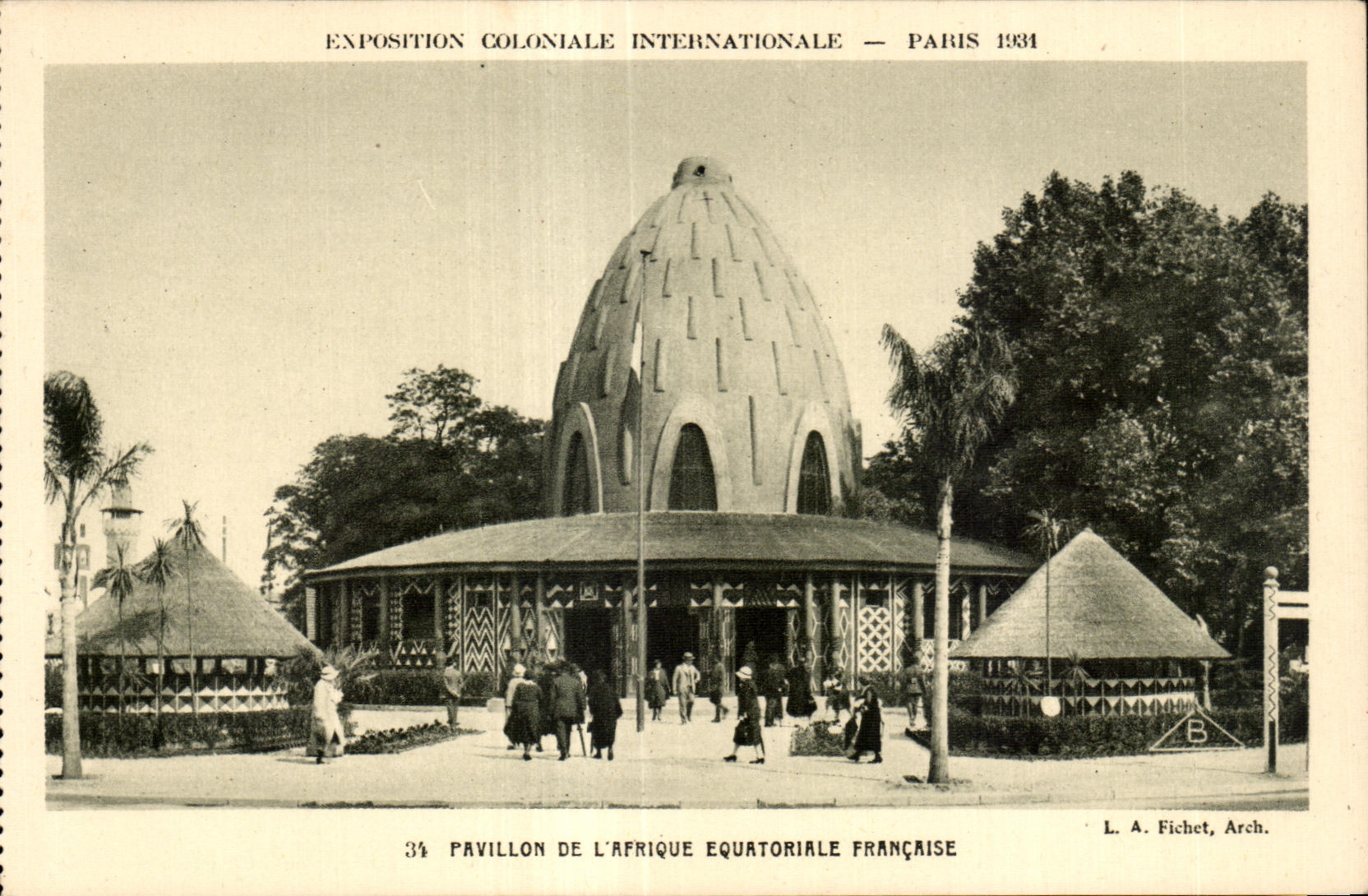 CPA Exposition coloniale internationale Paris 1931 Paillon De L Afrique Equatoriale Francaise
