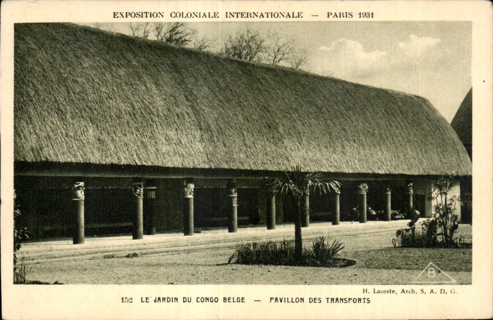 CPA Exposition coloniale internationale Paris 1931 Le Jardin Du Condo Belge Pavillon Des Transports