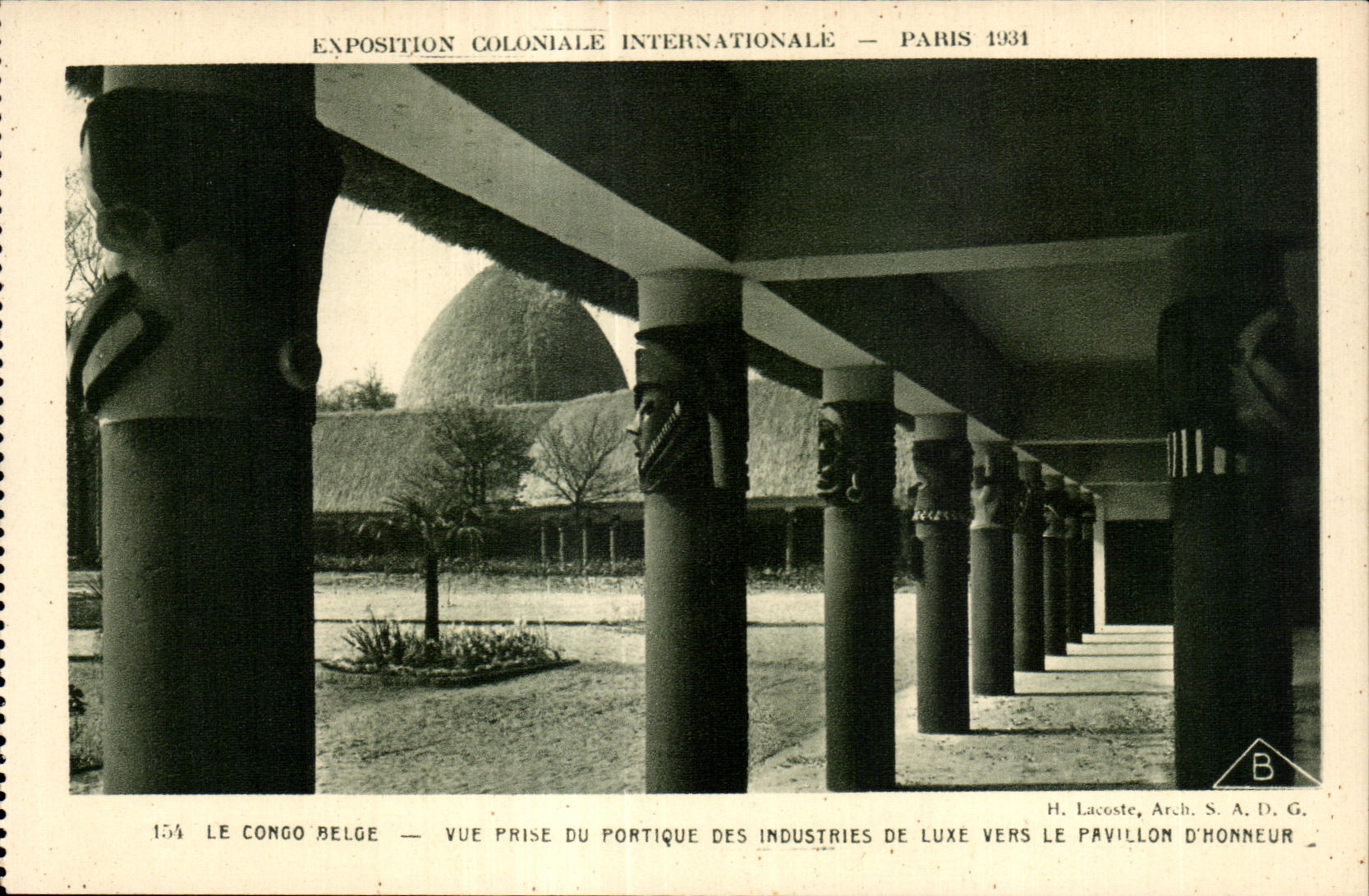 CPA Exposition coloniale internationale Paris 1931 Le Congo Belge Vue Prise Du Portque Des Industries De Luxe 