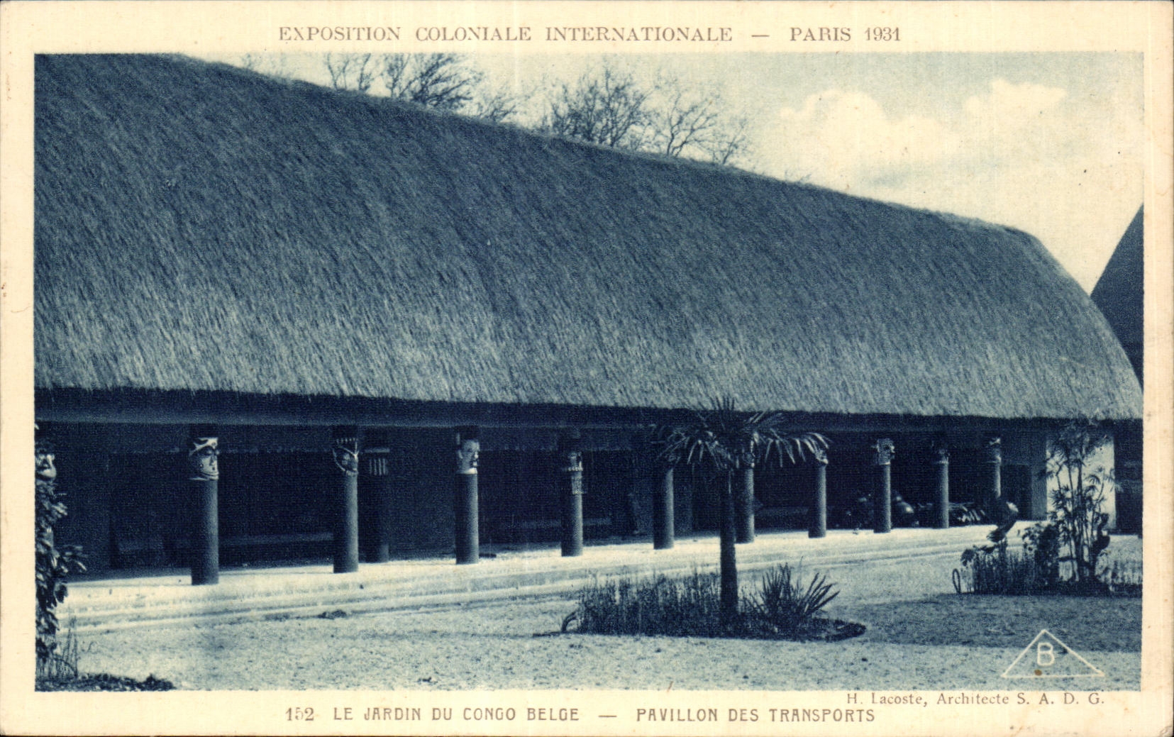 CPA Exposition Coloniale Internationale Paris 1931 Le Jardin Du Congo Belge Pavillon Des Transports