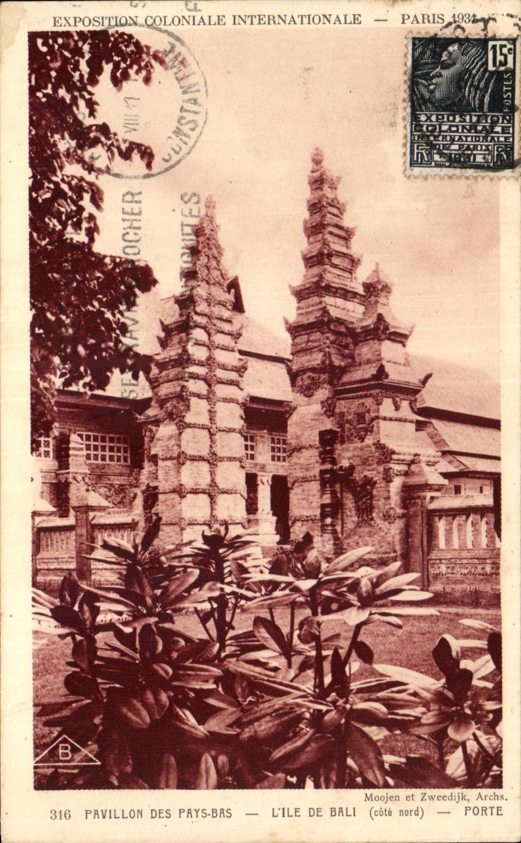 CPA Exposition Coloniale Internationale Paris 1931 Pavillon Des Pays Bas L Ile De Bali Porte