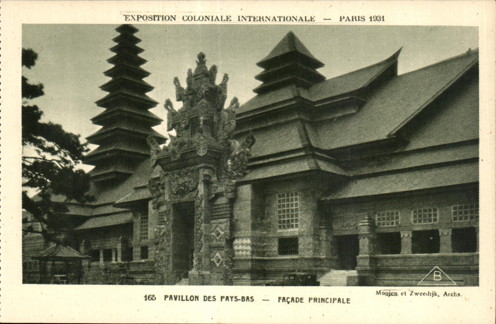 CPA Exposition Coloniale Internationale Paris 1931 Pavillon Des Pays Bas Facade Principane