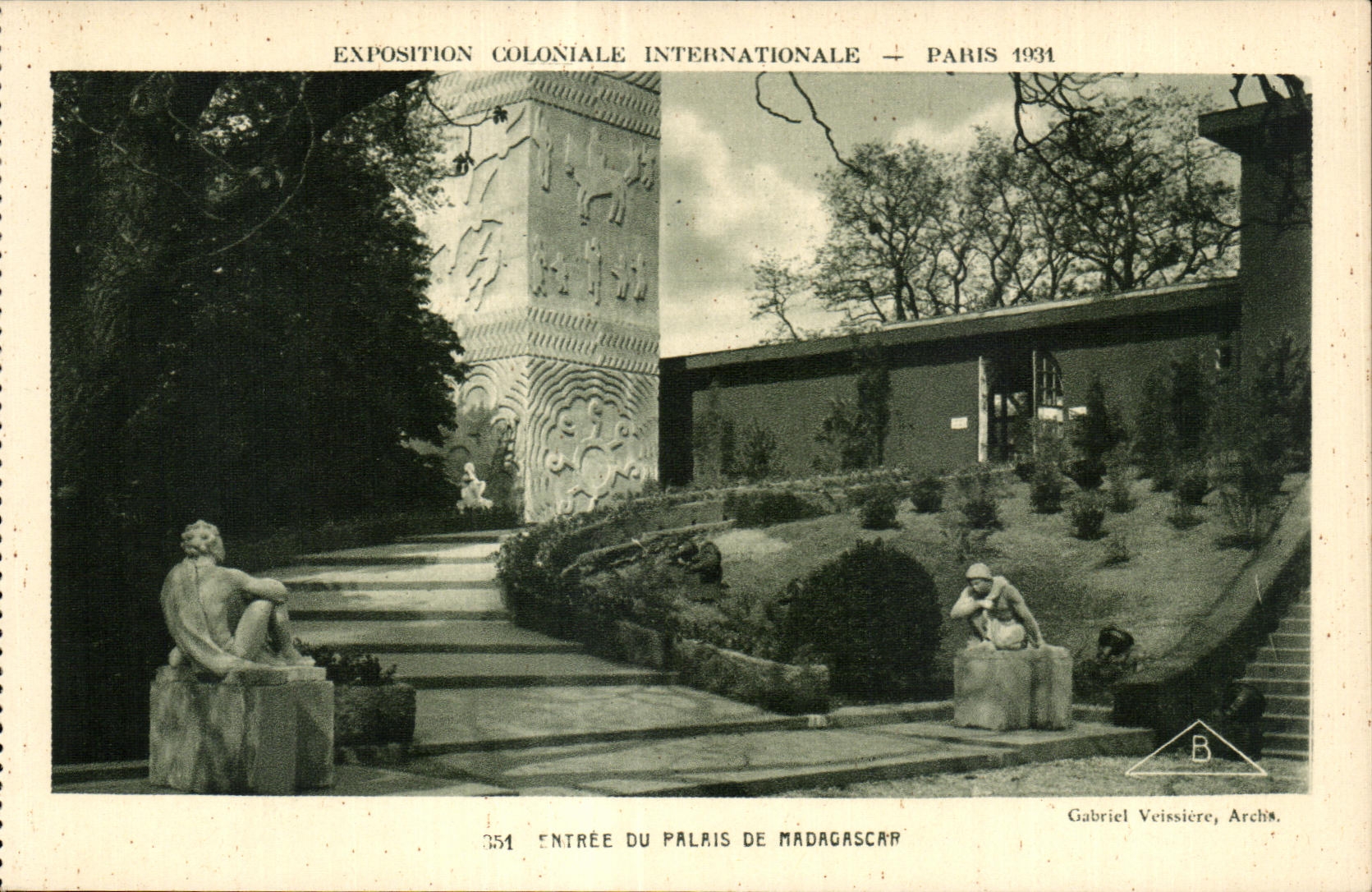 CPA Exposition Coloniale Internationale Paris 1931 Entree Du Palais De Madagascar