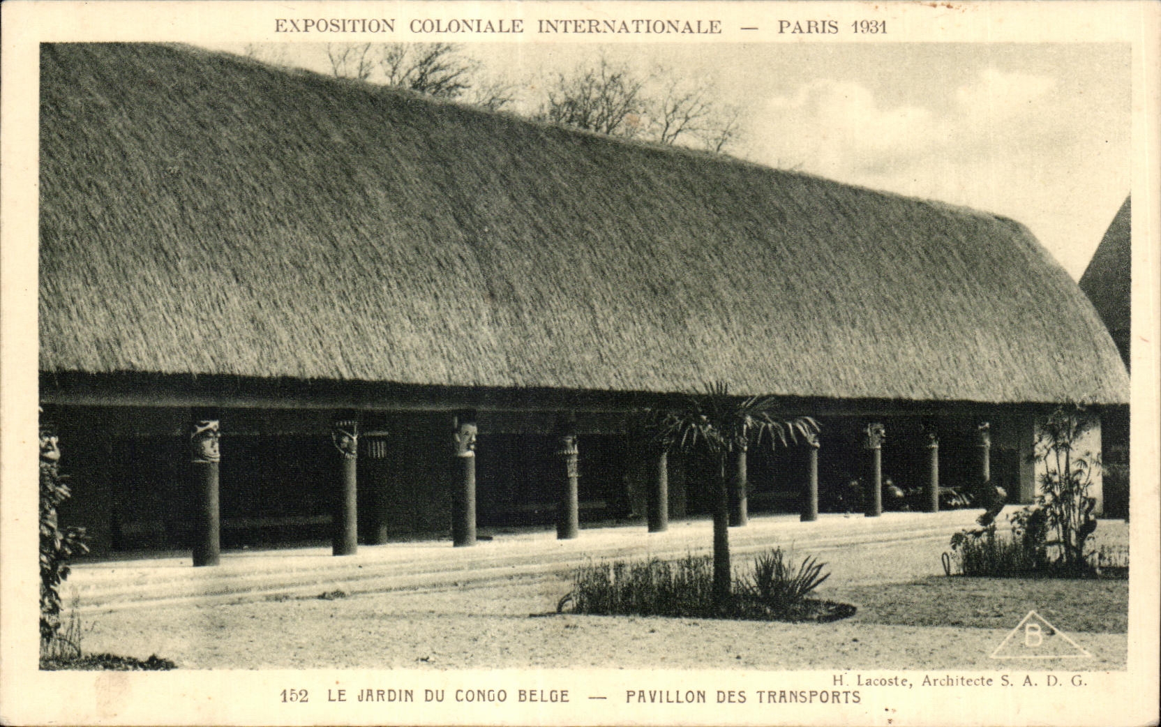 CPA Exposition Coloniale Internationale Paris 1931 Le Jardin Du Congo Belge Pavillon Des Transports