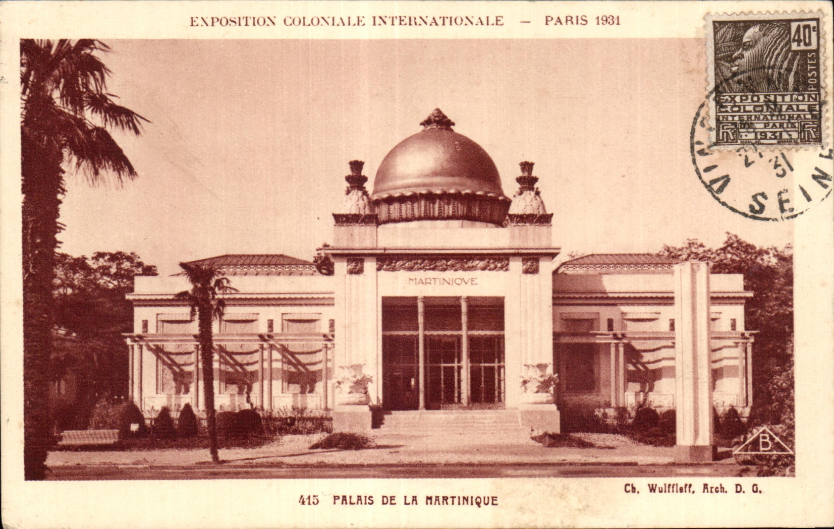 CPA Exposition Coloniale Internationale Paris 1931 Palais De La Martinique
