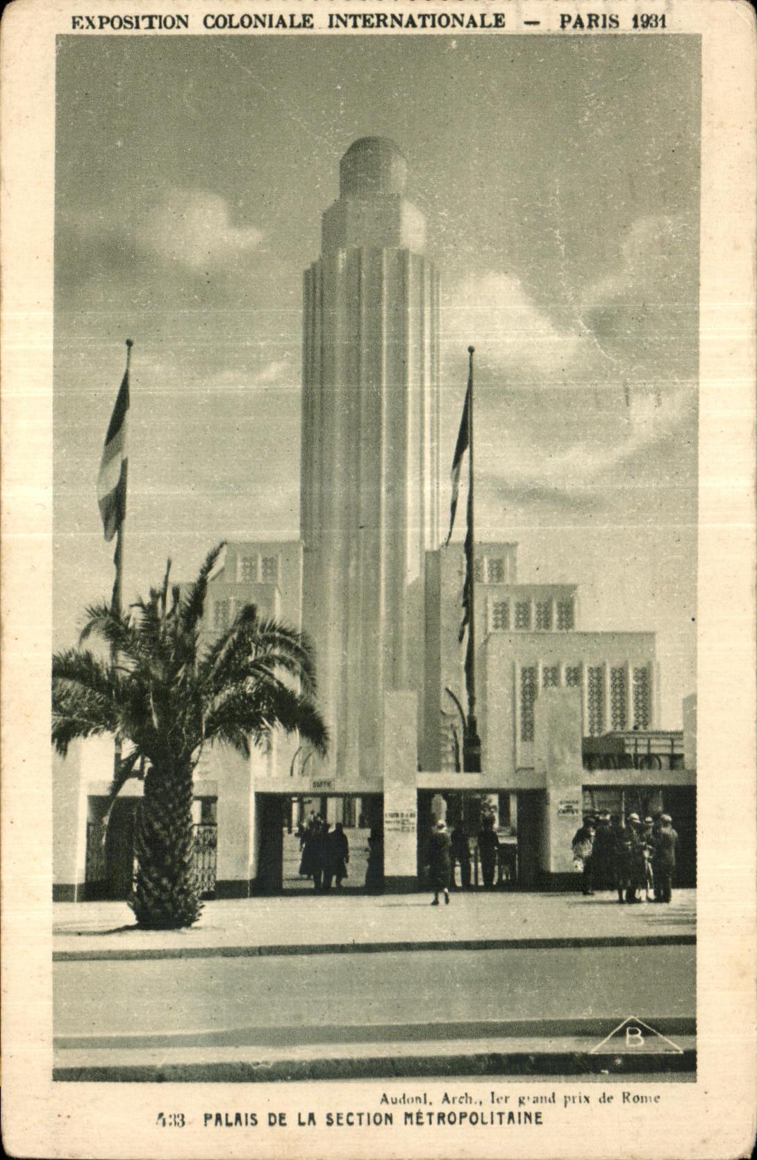 CPA Exposition Coloniale Internationale de paris palais de la section metropolitaine