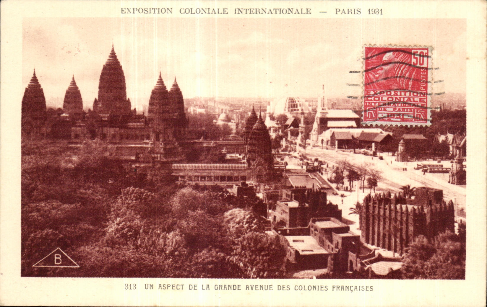 CPA Exposition Coloniale Internationale de paris un aspect de la grande avenue des colonies francaises
