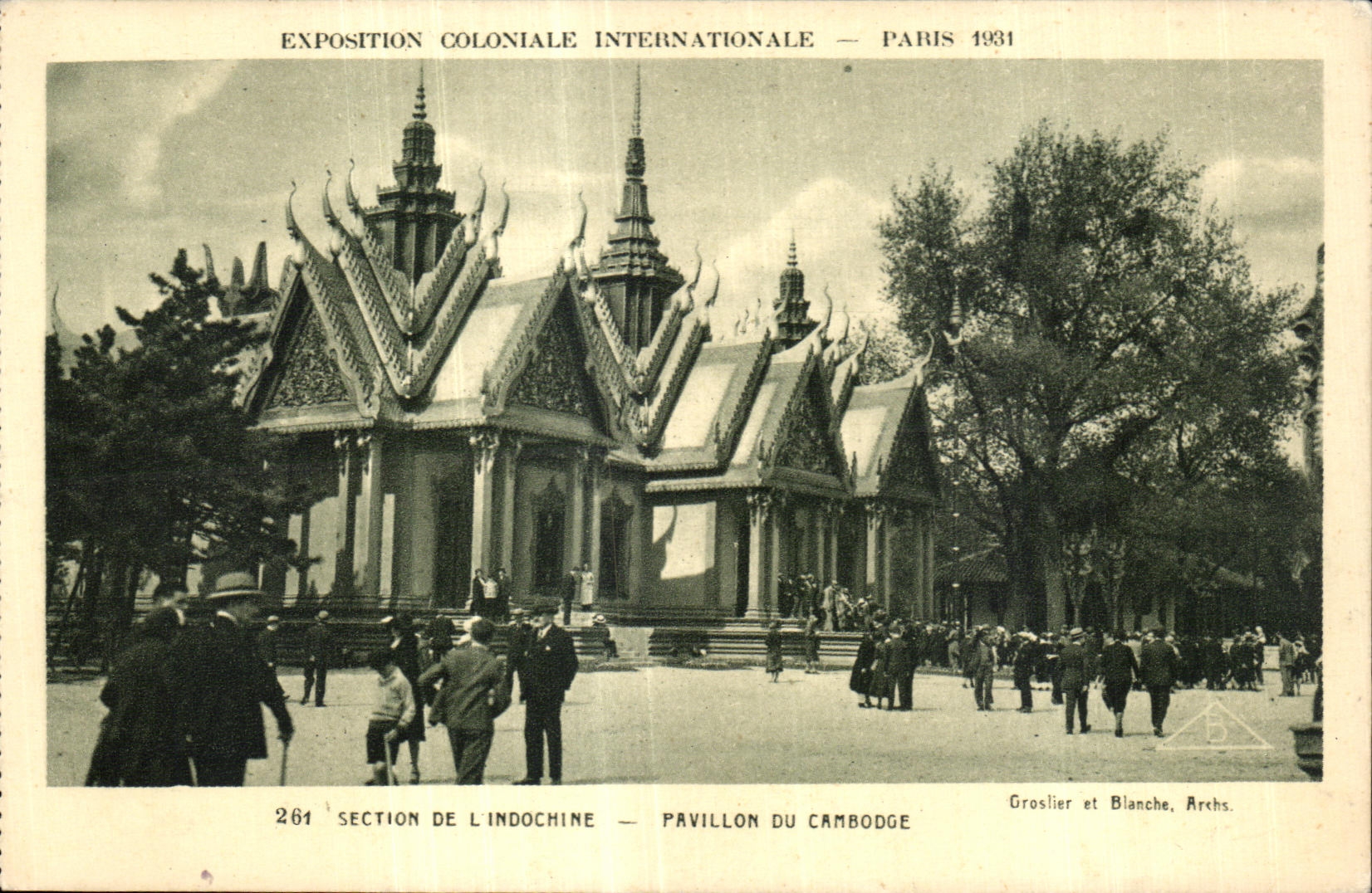 CPA Exposition Coloniale Internationale de paris section de l inocmine pavillon du cambodge