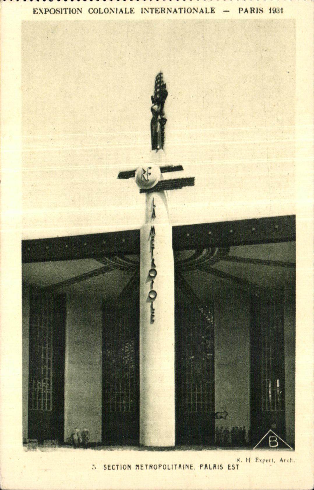 CPA Exposition Coloniale Internationale de paris section metropolitaine palais est