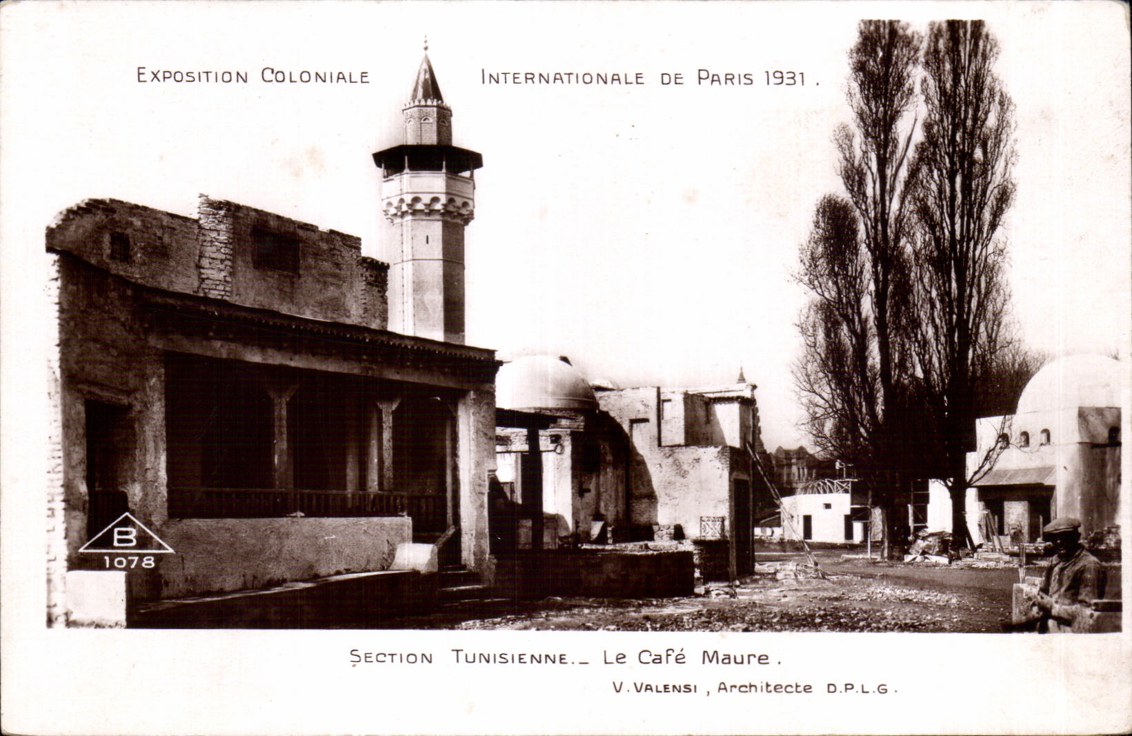 CPA Exposition Coloniale Internationale De section tunisienne le cafe maure 
