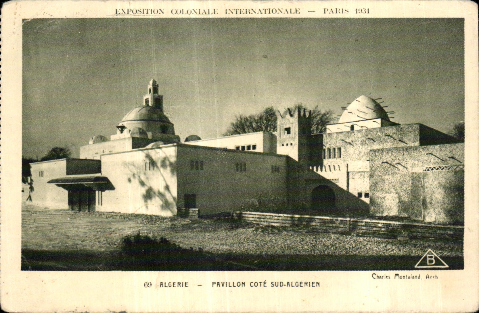 CPA Exposition Coloniale Internationale De Paris algerie pavillon cote sud algerien