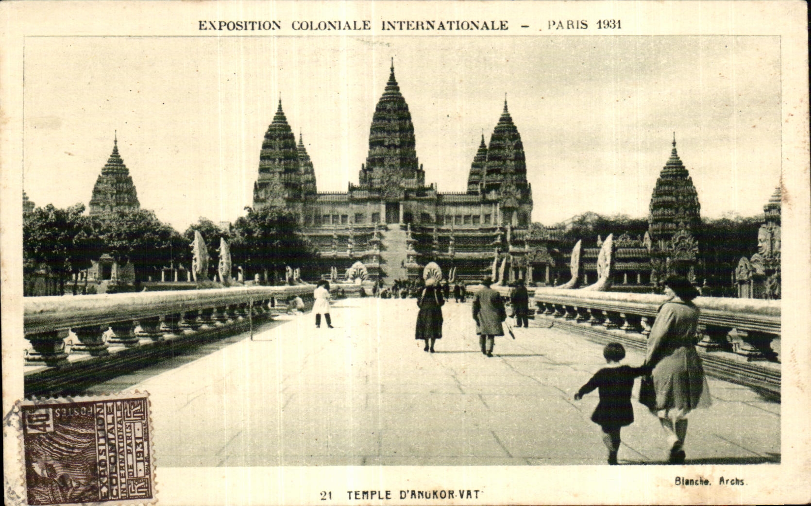 CPA Exposition Coloniale Internationale De Paris temple d angkor vat