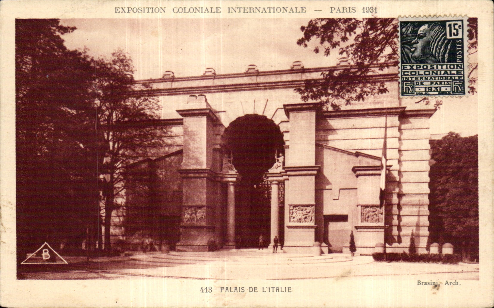 CPA Exposition Coloniale Internationale De Paris palais de l italie