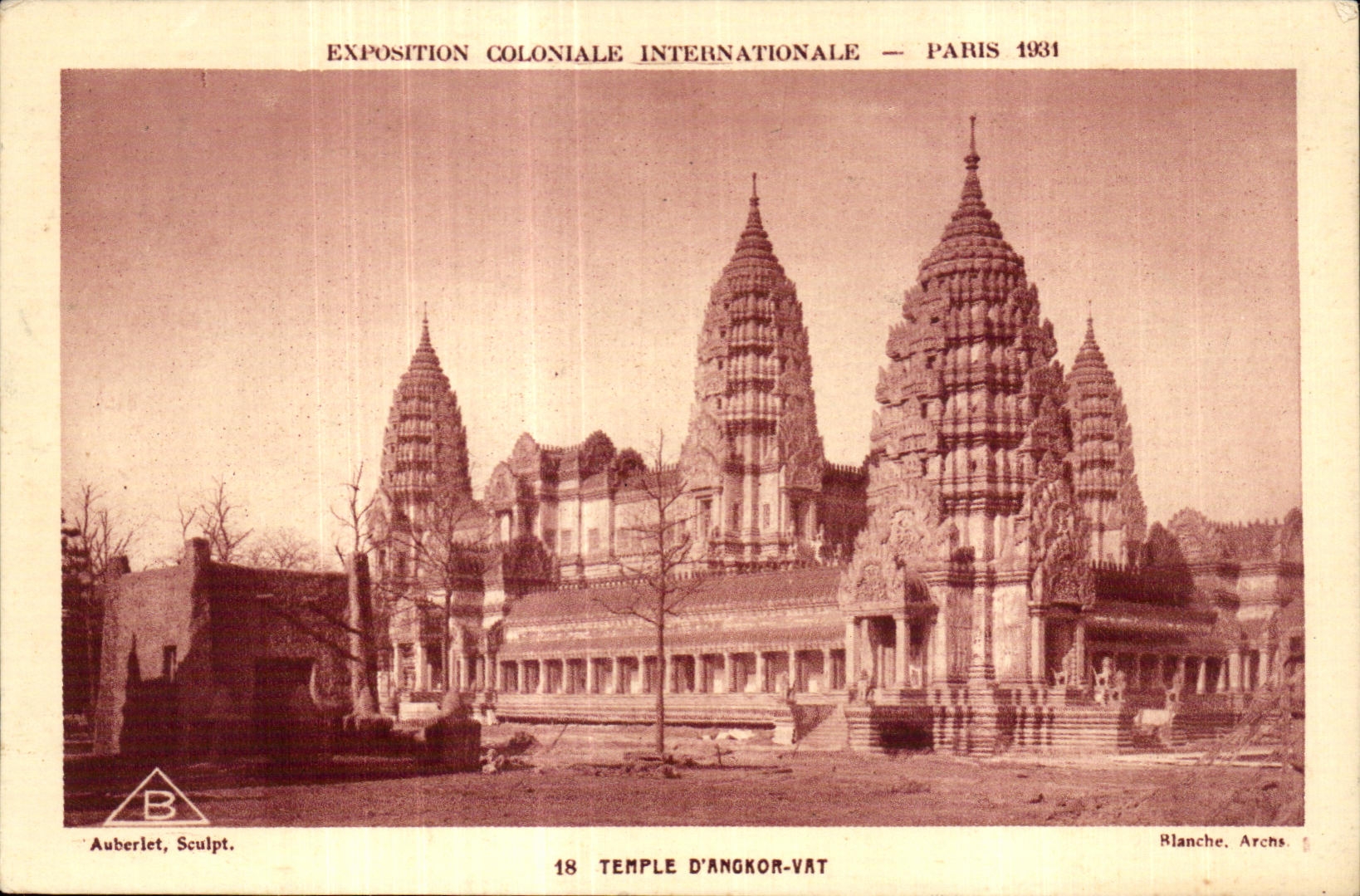 CPA Exposition Coloniale Internationale De Paris temple d angkor vat