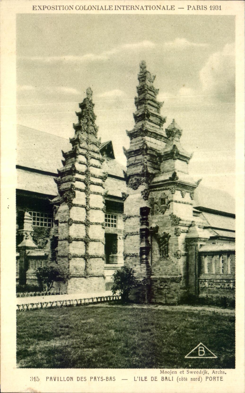 CPA - Exposition Coloniale Internationale - Paris 1931 Pavillon des Pays - Bas - L Ile de Bali (cote nord) Porte