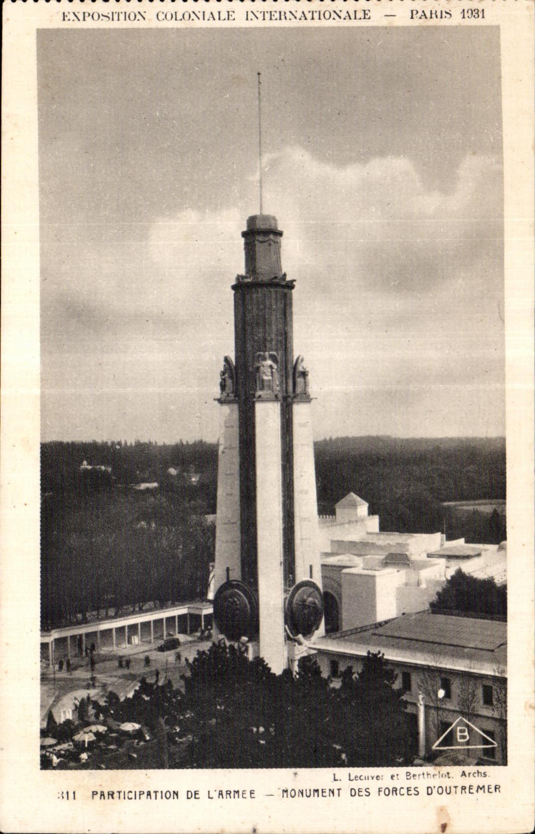 CPA - Exposition Coloniale Internationale - Paris 1931 Participation de L Armee - Monument des Forces D Outremer