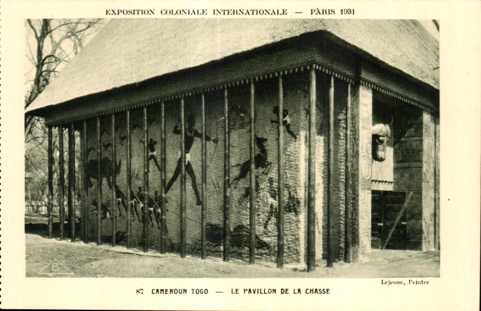 CPA - Fair Colonial International - Paris 1931 Camaroun Togo - the hunting lodge